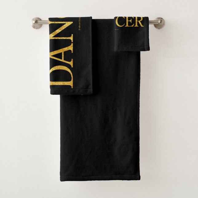 Athlete + Artist = Dancer Bath Towel Set (Insitu)
