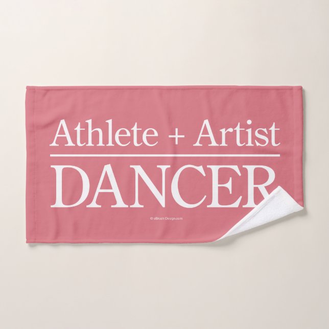 Athlete + Artist = Dancer Bath Towel Set (Hand Towel)