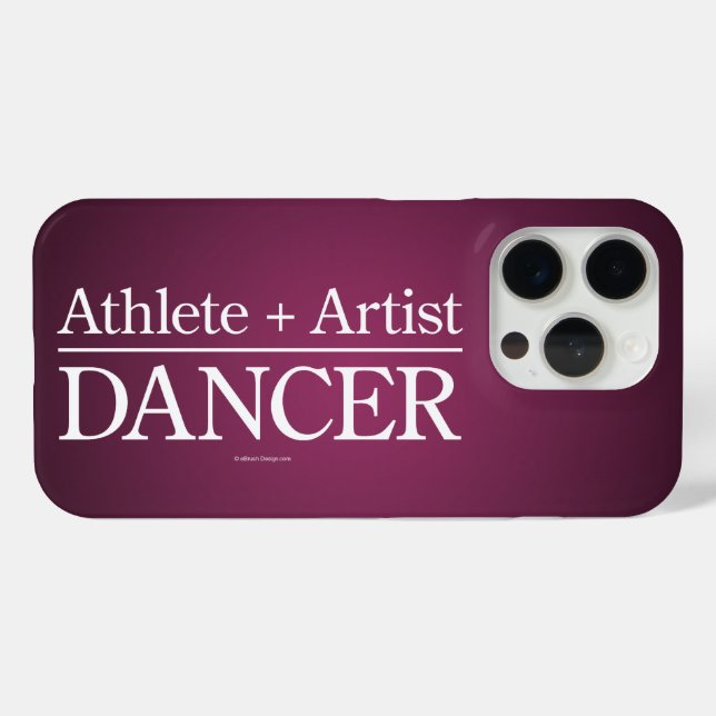 Athlete + Artist = Dancer Case-Mate iPhone Case (Back (Horizontal))