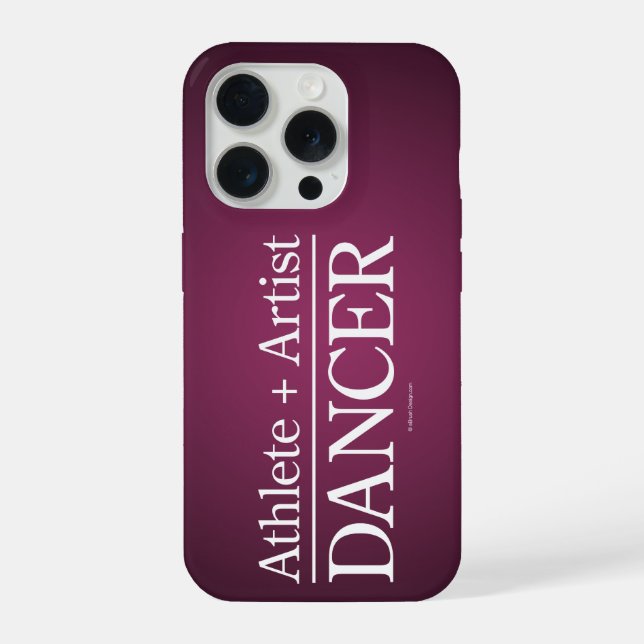Athlete + Artist = Dancer iPhone Case (Back)