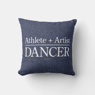 Athlete + Artist = Dancer Throw Pillow