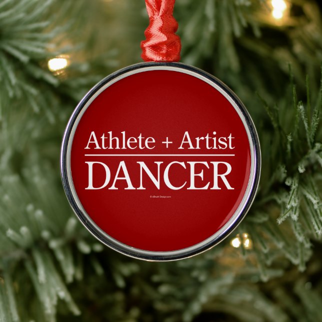 Athlète + Artiste = Danseur Ornement Métal (Arbre)