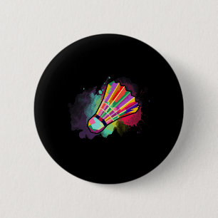 Athlete Men Women Kids Shuttle Badminton Colourful 2 Inch Round Button