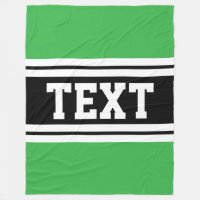 Athletic Bright Green Black White Racing Stripes