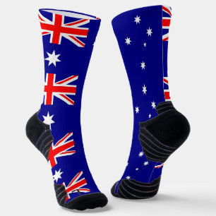 Athletic Crew Sock with flag of Australia
