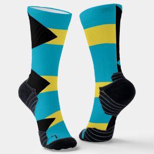 Athletic Crew Sock with flag of Bahamas