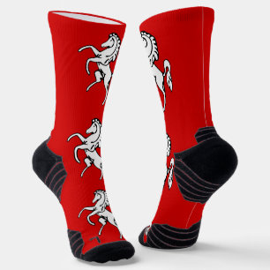 Athletic Crew Sock with flag of Kent, England