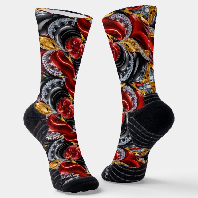 Athletic Crew Sock with German Colours (Angled)