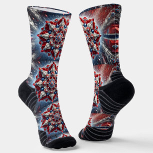 Athletic Crew Sock with Norwegian Colours