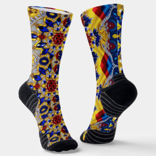 Athletic Crew Sock with Romanian Colours