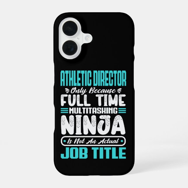 Athletic Director Multitasker Teacher Coach Skill iPhone 16 Case (Back)