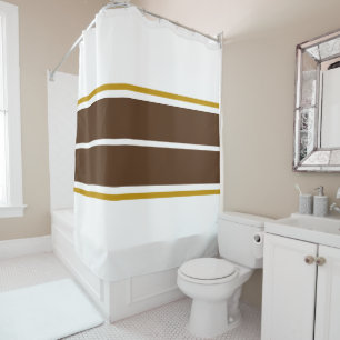 Athletic Fun Twin Bold Brown White Racing Stripes 