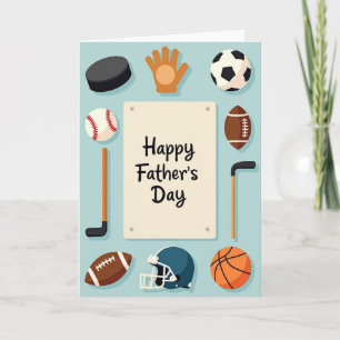 Athletic Gear Fathers Day Card