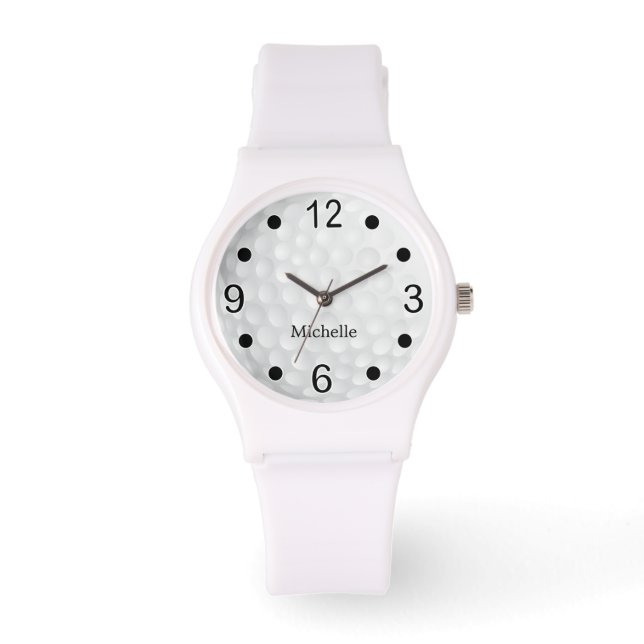 Athletic Golfer Design - Personalize Watch (Front)