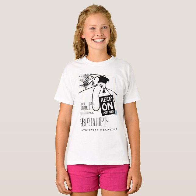 Athletic Sport keep on Pushing   T-Shirt (Front Full)