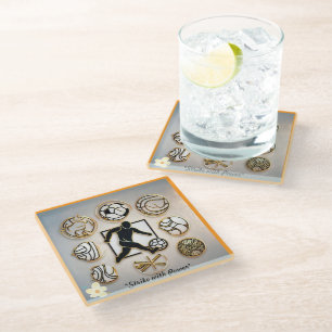"Athletic Sports Style" Glass Coaster