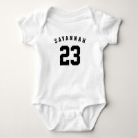 Athletic sports white black custom name number 