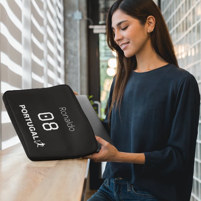 Athletic Team Jersey Name Number Soccer Laptop Sleeve (Creator Uploaded)