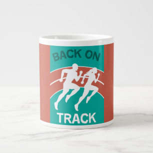 Athletic Track Runners Track Athletes Runners Large Coffee Mug