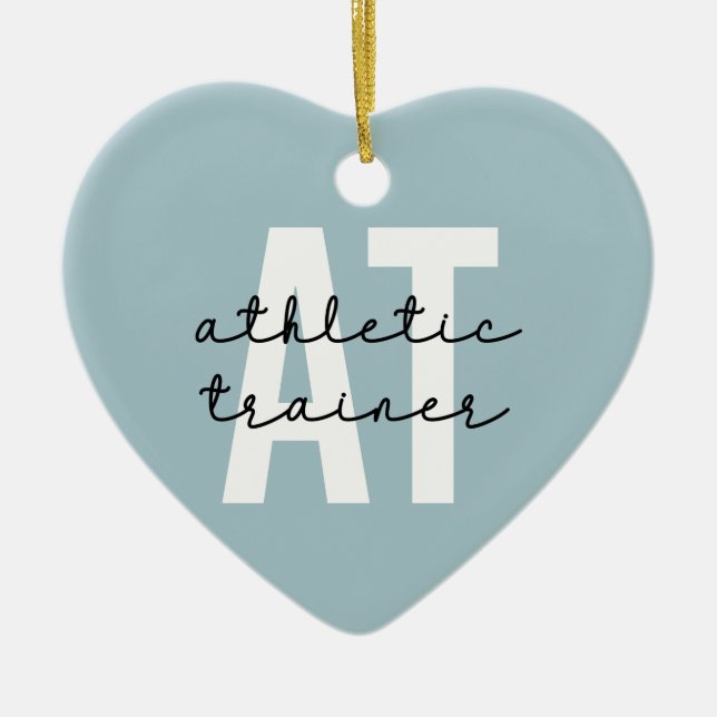 Athletic Trainer AT athletic training Ceramic Ornament (Front)