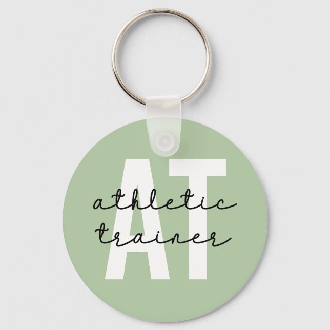 Athletic Trainer AT athletic training Keychain (Front)