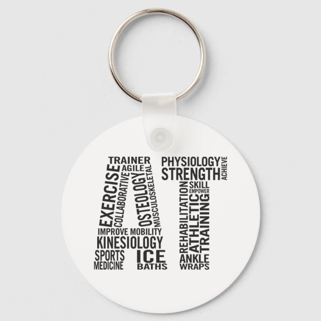 Athletic Trainer AT Keychain (Front)