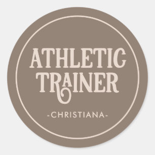 Athletic Trainer Athletic Training  Classic Round Sticker