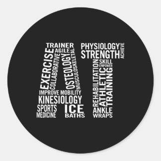 Athletic Trainer Athletic Training Gear Classic Round Sticker