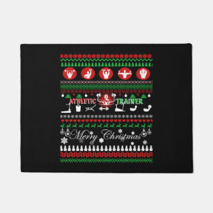 Athletic Trainer Christmas Shirts Doormat