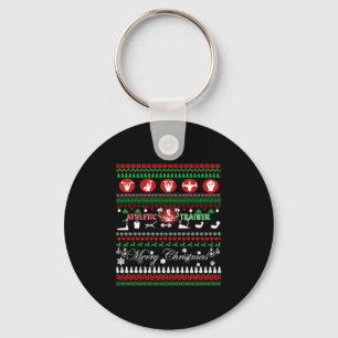 Athletic Trainer Christmas Shirts Keychain