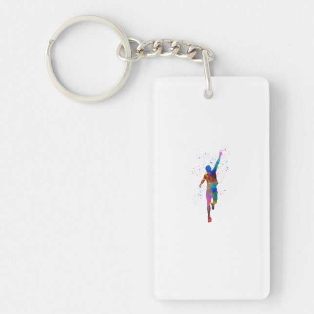 athletics corridor silhouette keychain (Front)