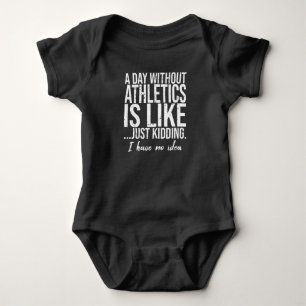 Athletics funny sports gift idea baby bodysuit