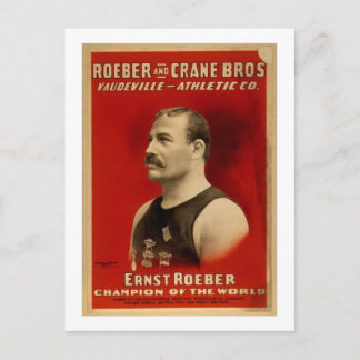 Athletics poster postcard