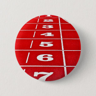 Athletics Running Track Button Badge
