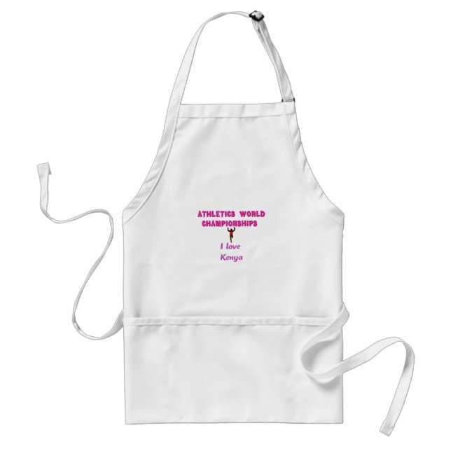 Athletics World Championships Kenya Runner: I Love Standard Apron (Front)