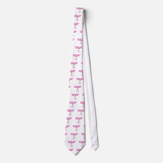 Athletics World Championships Kenya Runner: I Love Tie (Front)