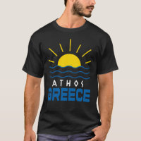 Athos Greece Sunshine And Sea Men's Black