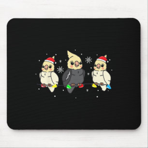 Atiel Bird Christmas Lights Funny Pet Xmas Gift Mouse Pad