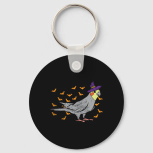 Atiel Bird Witch Hat Halloween Animal Lover Gift Keychain