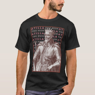 Atilla l'hun - T-shirt avec le portrait antique