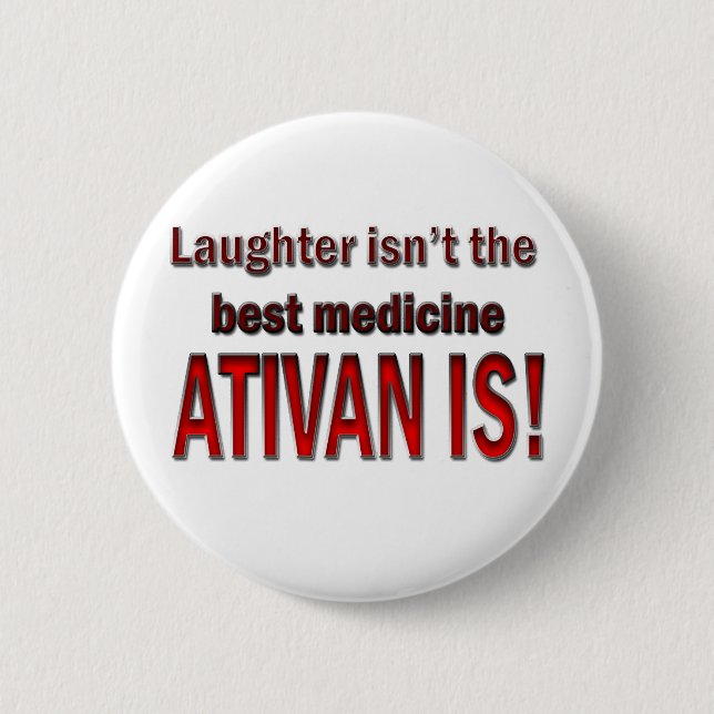 Ativan 2 Inch Round Button (Front)