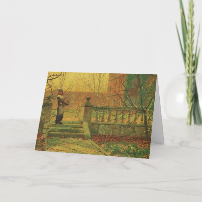 Atkinson Grimshaw Automne or CC0538 Carte de voeux (Devant)
