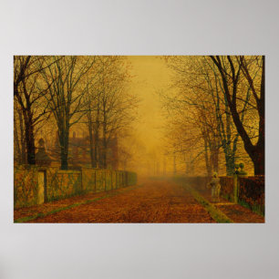 Atkinson Grimshaw Evening glow CC0870 Standard Poster