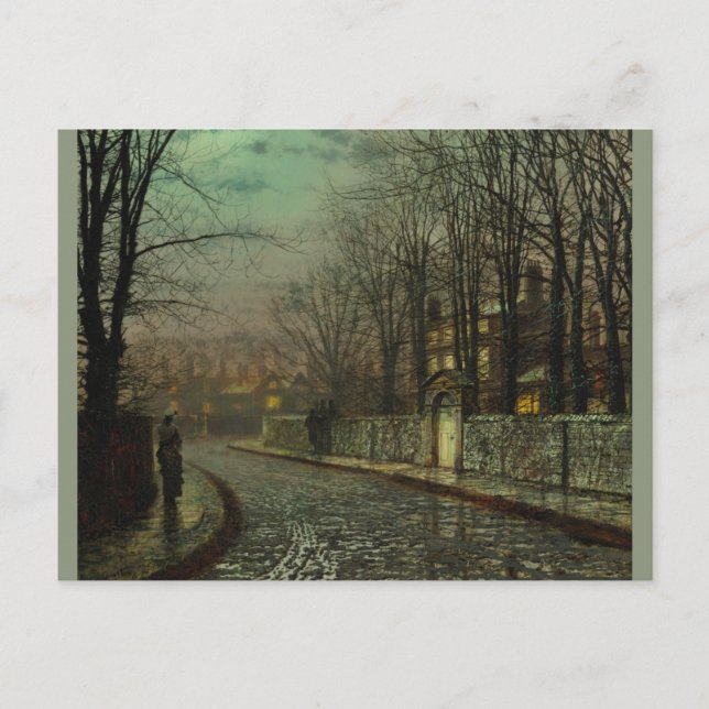 Atkinson Grimshaw Tryst CC0611 Postcard (Front)