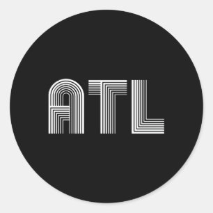 Atl Atlanta A T L Classic Round Sticker