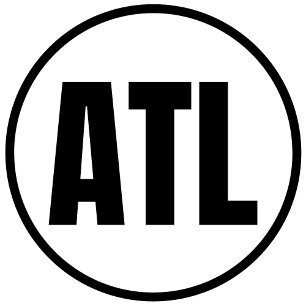 ATL - Autocollant rond classique Atlanta