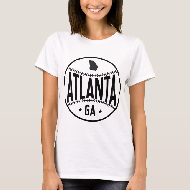 Atlanta Baseball Themed T-Shirt (Front)