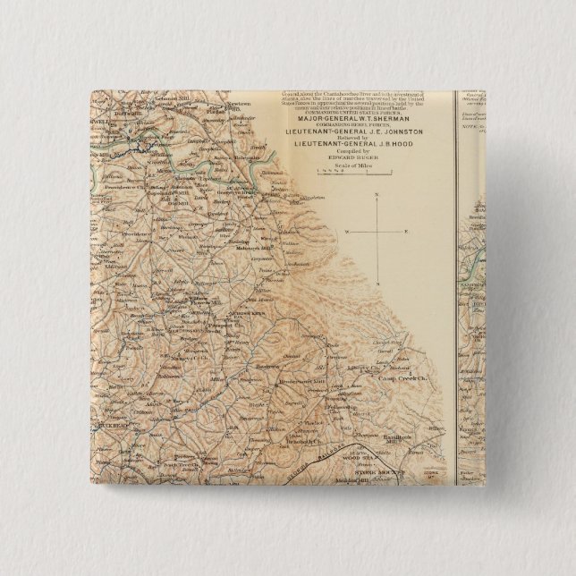 Atlanta Campaign 4th5th epochs 2 Inch Square Button (Front)