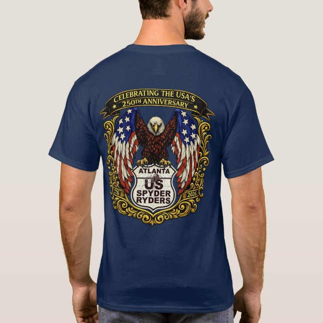 Atlanta Chapter - Eagle USA250 2s T-Shirt (Back)