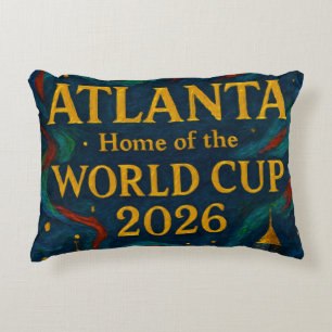 Atlanta Football Elegant Artwork 2026 Accent Pillow